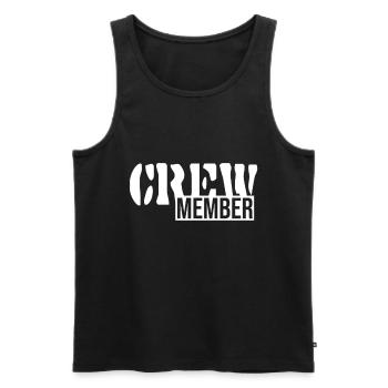 Sailing boat seafaring gift bachelors - Men's Premium Organic Tank Top - black - Front - Michal (187cm)