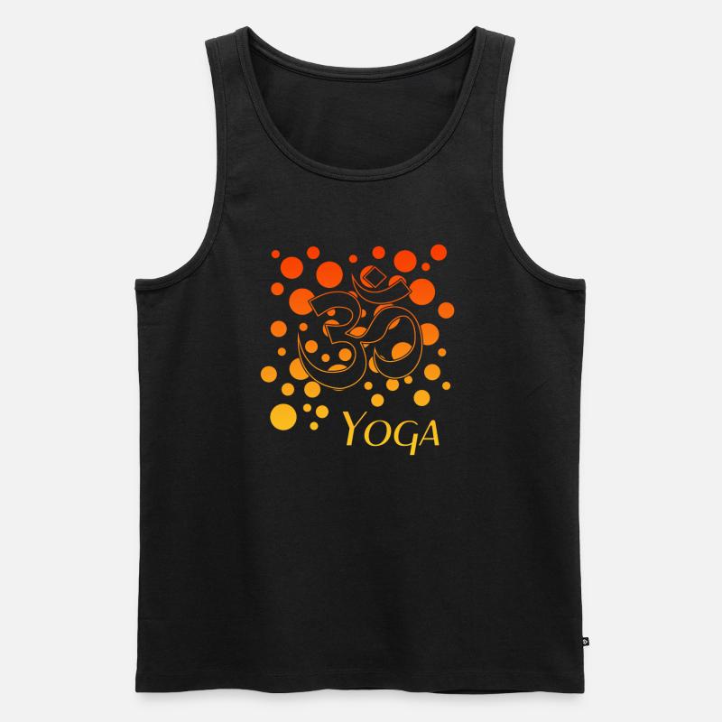 yoga - Männer Premium Bio Tank Top - Schwarz