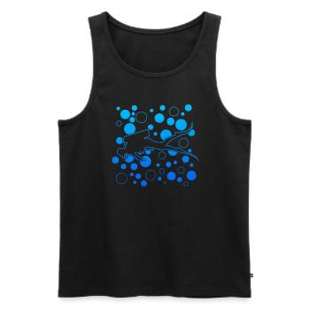 diving tauchen - Männer Premium Bio Tank Top - Schwarz - Vorne - Michal (187cm)