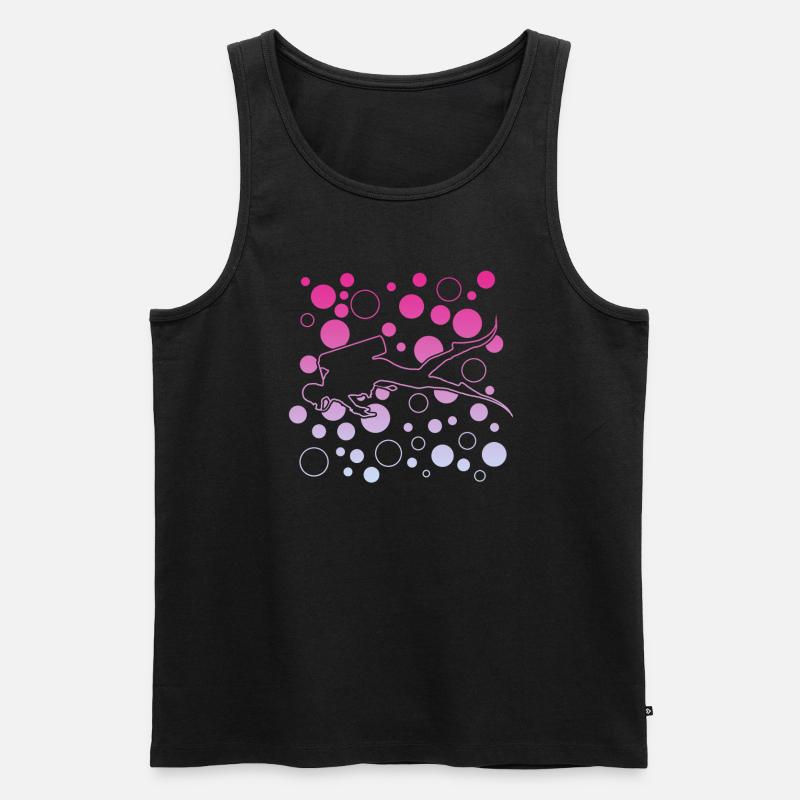 Diving tauchen - Männer Premium Bio Tank Top - Schwarz