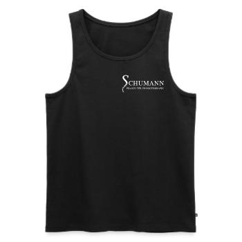 Physio Schumann Black Beauty - Männer Premium Bio Tank Top - Schwarz - Vorne - Michal (187cm)