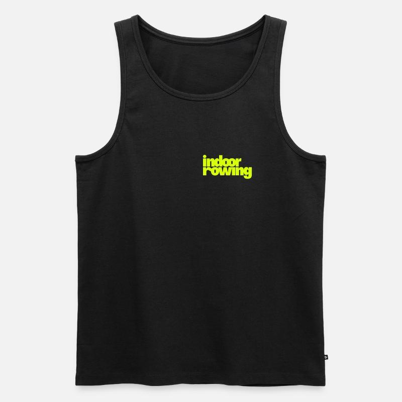 indoor rowing - Männer Premium Bio Tank Top - Schwarz