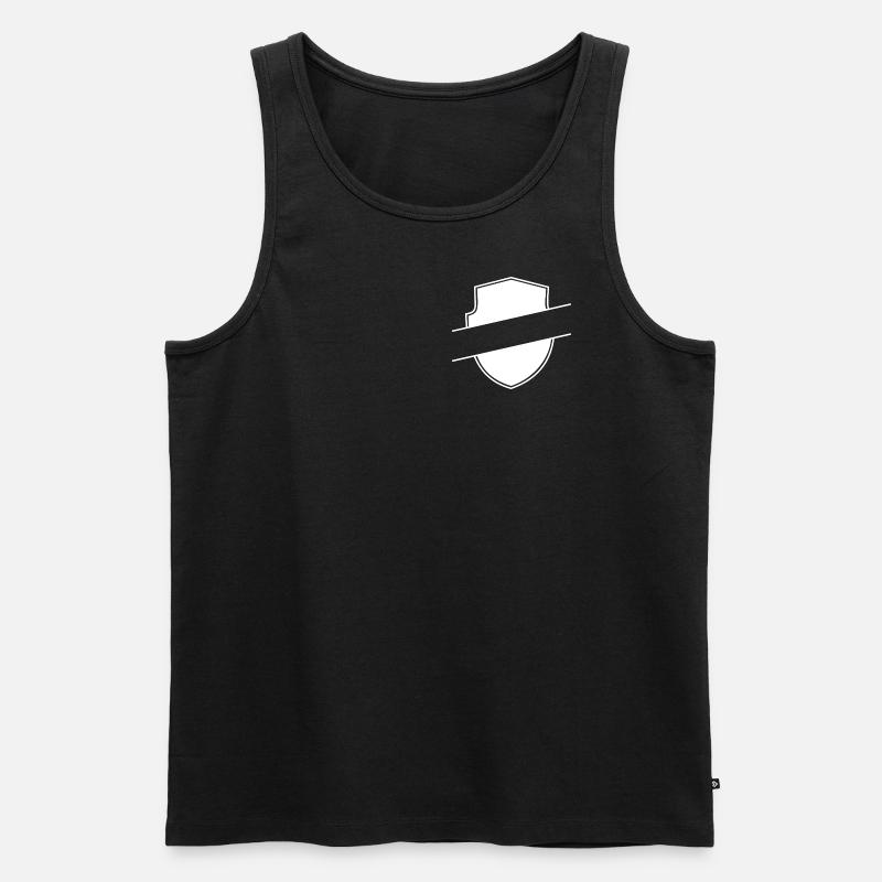 Wappen - Männer Premium Bio Tank Top - Schwarz