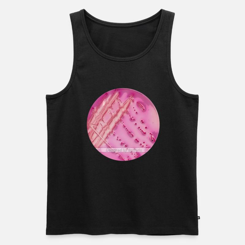 DESIGNED BY BACTERIA Edition 2 - Männer Premium Bio Tank Top - Schwarz