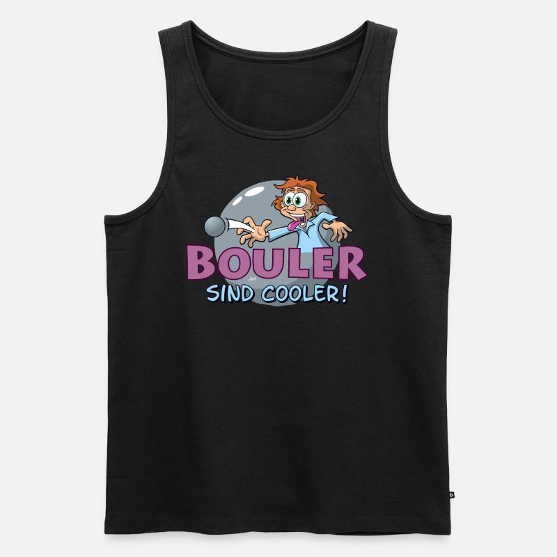 Bouler sind cooler - Männer Premium Bio Tank Top - Schwarz