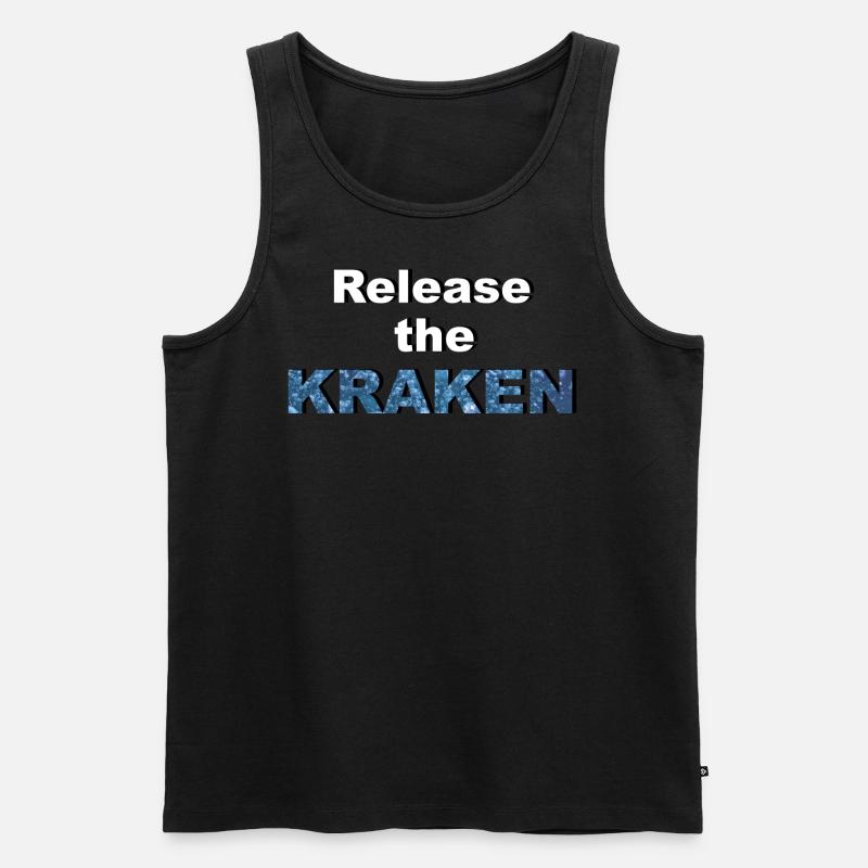 Release the KRAKEN - Männer Premium Bio Tank Top - Schwarz