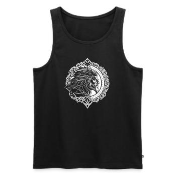 Nordmann - Männer Premium Bio Tank Top - Schwarz - Vorne - AI Model Male 178 light (178cm)