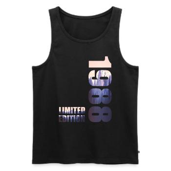 1988. Idée d’anniversaire T-Shirt en édition limitée - Débardeur bio Premium Homme - noir - Devant - Michal (187cm)