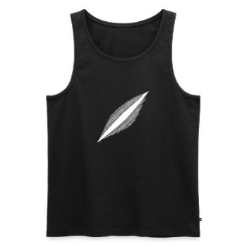 Kosmische Narbe - Männer Premium Bio Tank Top - Schwarz - Vorne - AI Model Male 178 light (178cm)