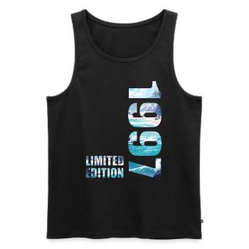 1997 Limited Edition T-Shirt Birthday Idea - Men's Premium Organic Tank Top - black - Front - Michal (187cm)