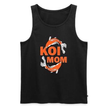 Koi Fish Japanese - Men's Premium Organic Tank Top - black - Front - Michal (187cm)