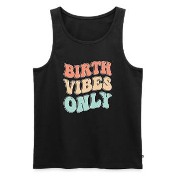 Doula infirmière sage-femme - Débardeur bio Premium Homme - noir - Devant - Michal (187cm)