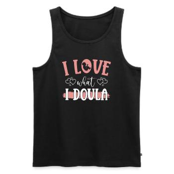 Doula Nurse Midwife - Men's Premium Organic Tank Top - black - Front - Michal (187cm)