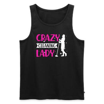 Week of Appreciation for Housekeeping - Men's Premium Organic Tank Top - black - Front - Michal (187cm)