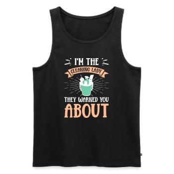Week of Appreciation for Housekeeping - Men's Premium Organic Tank Top - black - Front - Michal (187cm)