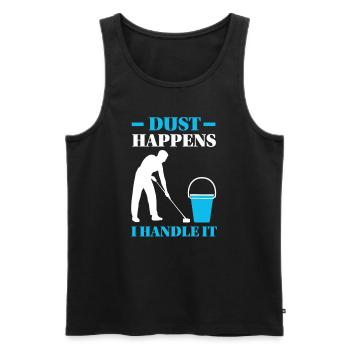 Week of Appreciation for Housekeeping - Men's Premium Organic Tank Top - black - Front - Michal (187cm)