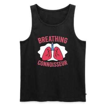Respiratory Therapist Respiratory Therapy - Men's Premium Organic Tank Top - black - Front - AI Model Male 178 light (178cm)