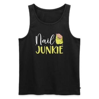 Nail Tech Manicure Nail Technician - Men's Premium Organic Tank Top - black - Front - AI Model Male 178 light (178cm)