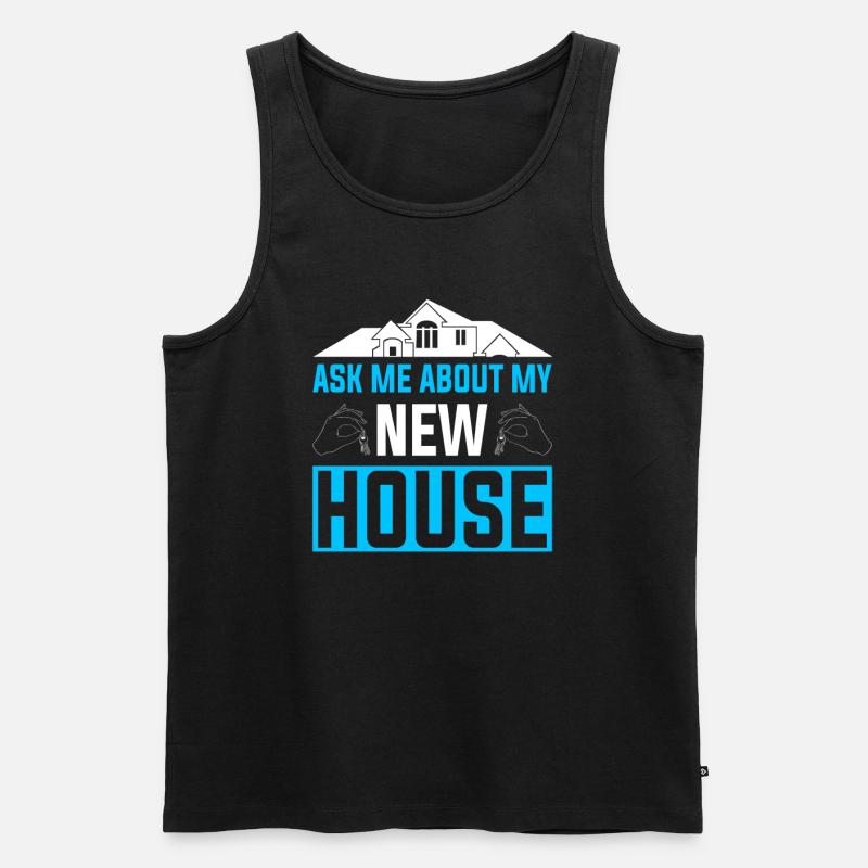 Neuer Hauseigentümer Hauseigentümer - Männer Premium Bio Tank Top - Schwarz