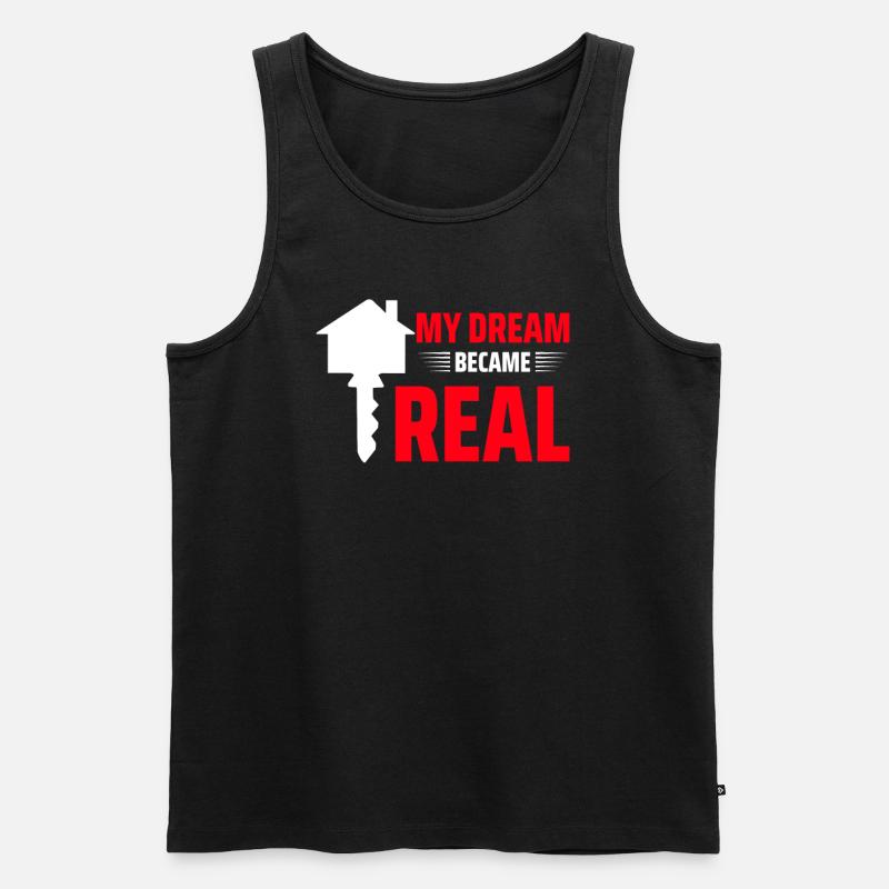 Neuer Hauseigentümer Hauseigentümer - Männer Premium Bio Tank Top - Schwarz
