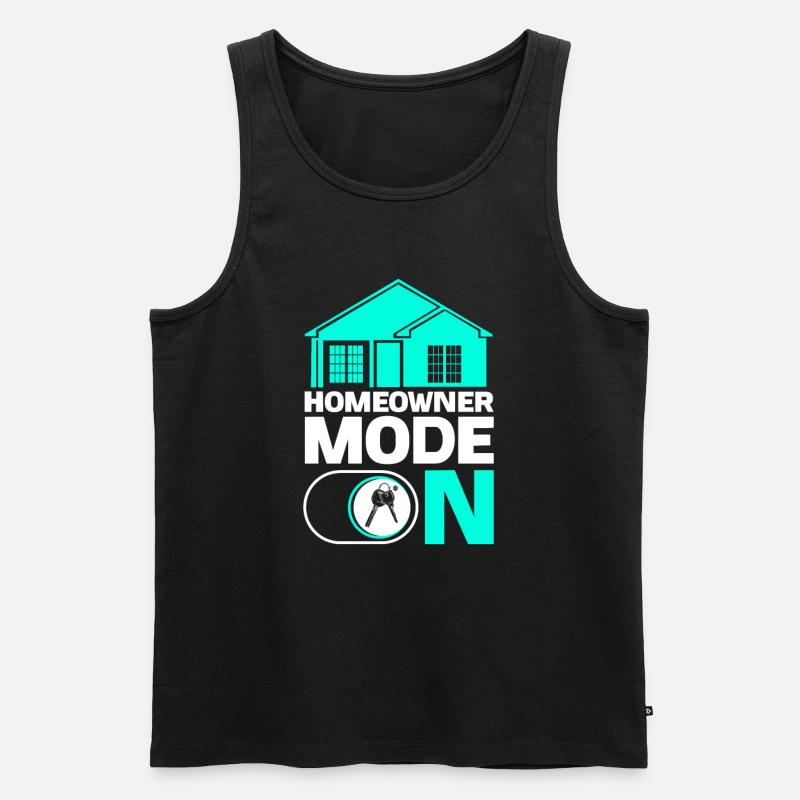 Neuer Hauseigentümer Hauseigentümer - Männer Premium Bio Tank Top - Schwarz