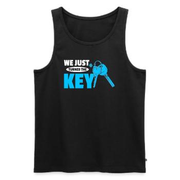 New Homeowner Homeowner Homeowner - Men's Premium Organic Tank Top - black - Front - Michal (187cm)