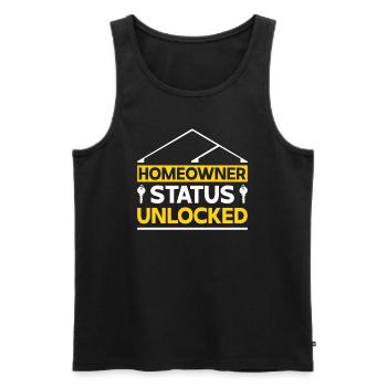 Neuer Hauseigentümer Hauseigentümer - Männer Premium Bio Tank Top - Schwarz - Vorne - Michal (187cm)