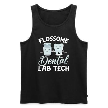 Dental Technician Dental Technician - Men's Premium Organic Tank Top - black - Front - AI Model Male 178 light (178cm)