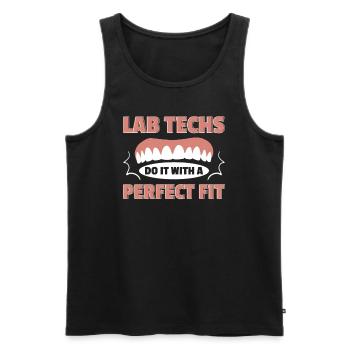 Dental technician Dental technician - Men's Premium Organic Tank Top - black - Front - AI Model Male 178 light (178cm)
