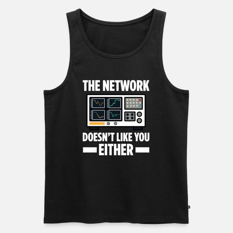 Netzwerkadministrator Systemadministrator Netzwerk - Männer Premium Bio Tank Top - Schwarz