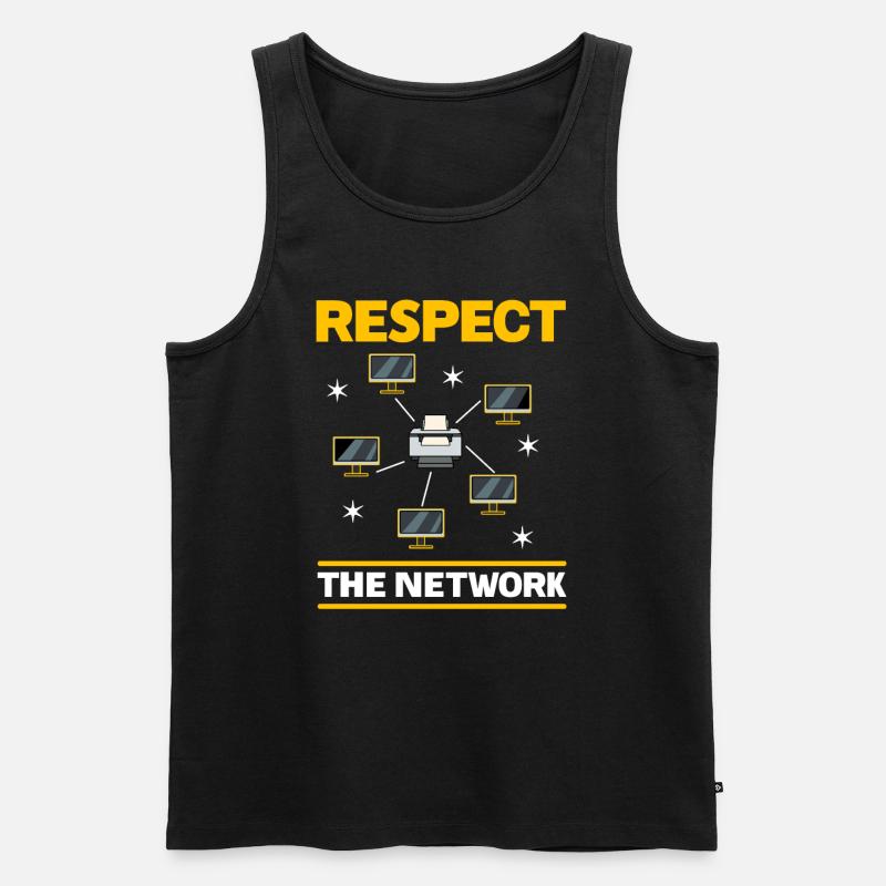 Netzwerkadministrator Systemadministrator Netzwerk - Männer Premium Bio Tank Top - Schwarz
