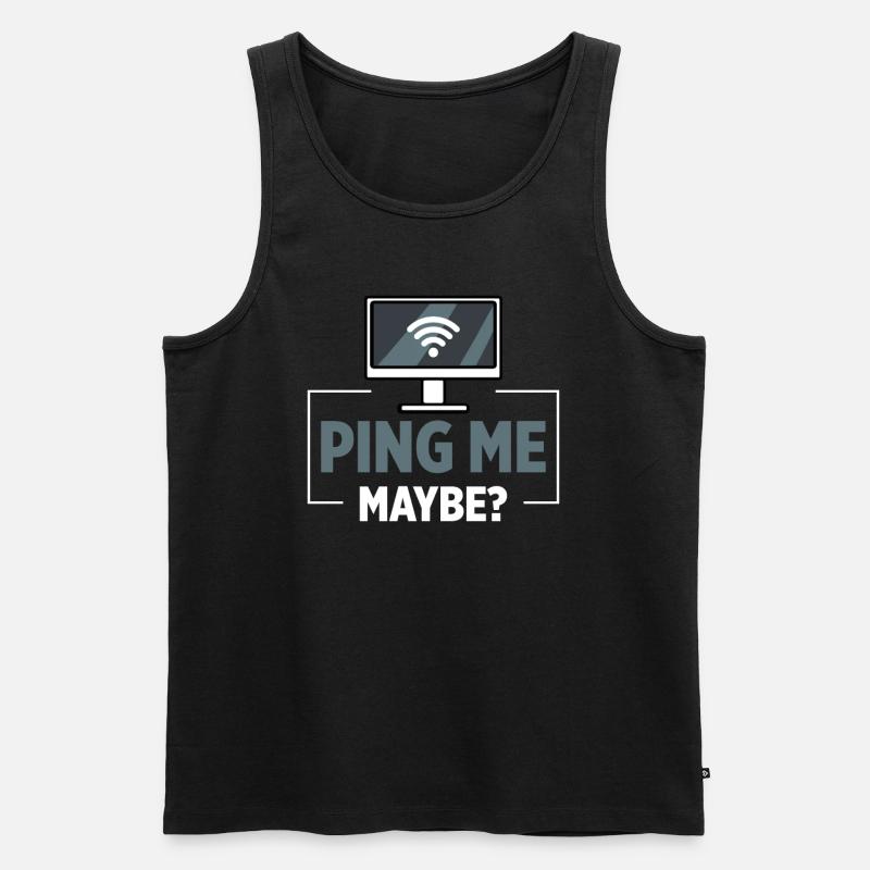 Netzwerkadministrator Systemadministrator Netzwerk - Männer Premium Bio Tank Top - Schwarz