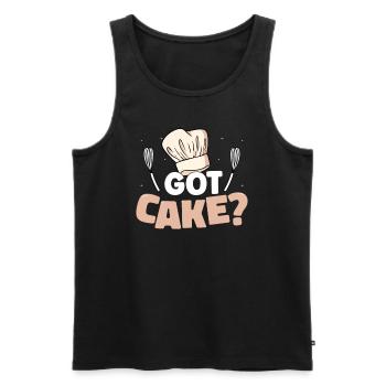 Cake Artist Cake Decorator Decorator B - Men's Premium Organic Tank Top - black - Front - AI Model Male 178 light (178cm)