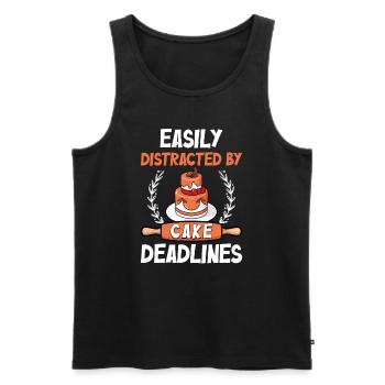 Cake Artist Cake Decorator Cake Decorator B - Men's Premium Organic Tank Top - black - Front - AI Model Male 178 light (178cm)