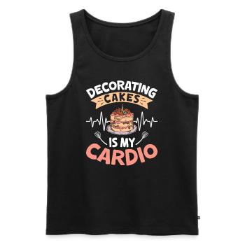 Cake Artist Cake Decorator Cake Decorator B - Men's Premium Organic Tank Top - black - Front - AI Model Male 178 light (178cm)