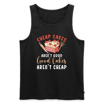 Cake Artist Cake Decorator Cake Decorator B - Men's Premium Organic Tank Top - black - Front - AI Model Male 178 light (178cm)