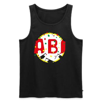 ABI Party mit viel Spaß, eine coole Geschenkidee. - Männer Premium Bio Tank Top - Schwarz - Vorne - AI Model Male 178 light (178cm)
