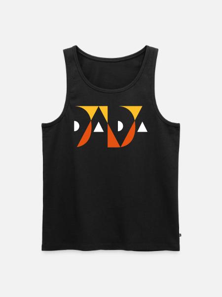 DADA mit Farbauswahl - Männer Premium Bio Tank Top - Schwarz