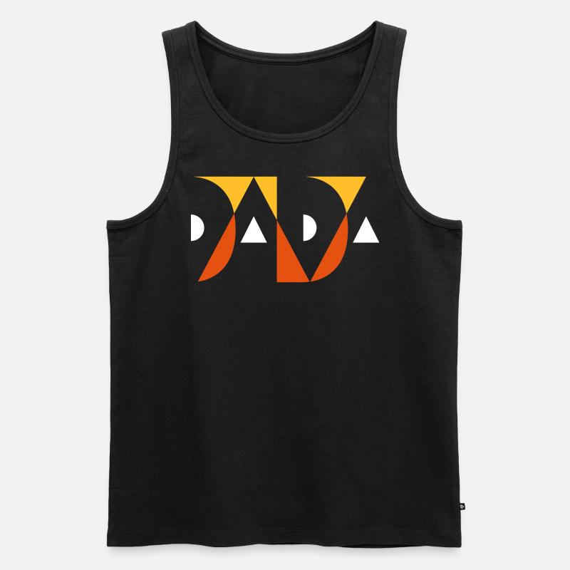 DADA mit Farbauswahl - Männer Premium Bio Tank Top - Schwarz