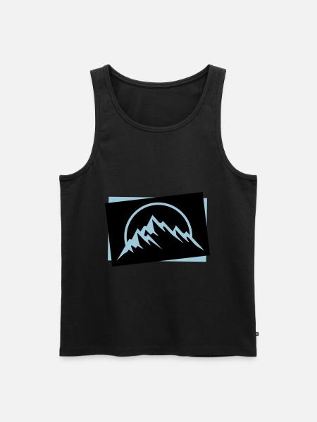 Mountains Symbol Nature Icon - Men's Premium Organic Tank Top - 