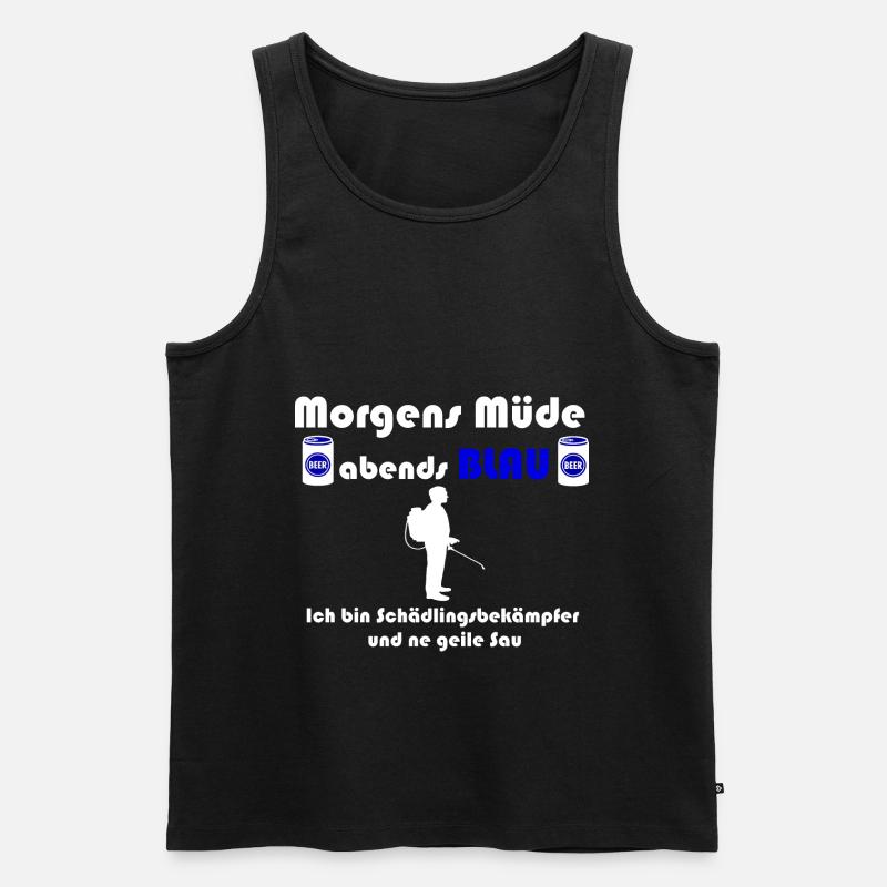 Schädlingsbekämpfer Kammerjäger Geschenk Lustig - Männer Premium Bio Tank Top - Schwarz