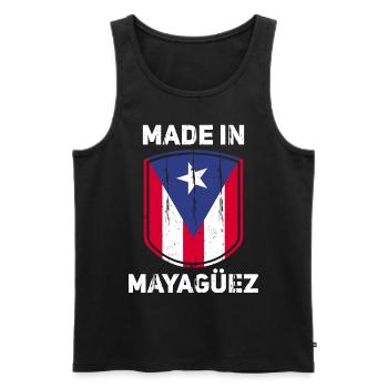 Puerto Rico Mayagüez - Men's Premium Organic Tank Top - black - Front - Michal (187cm)