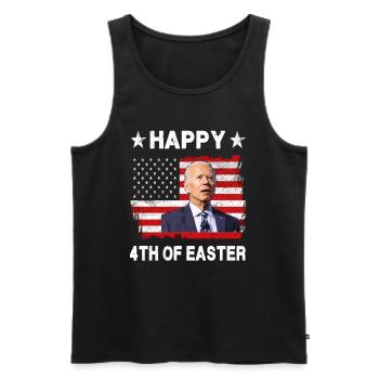 Alles Gute zum 4. Ostern - Männer Premium Bio Tank Top - Schwarz - Vorne - Michal (187cm)
