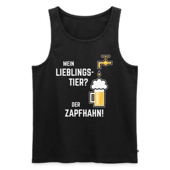 XLieblingstier (Dreifarbig) - Männer Premium Bio Tank Top - Schwarz - Vorne - AI Model Male 178 light (178cm)