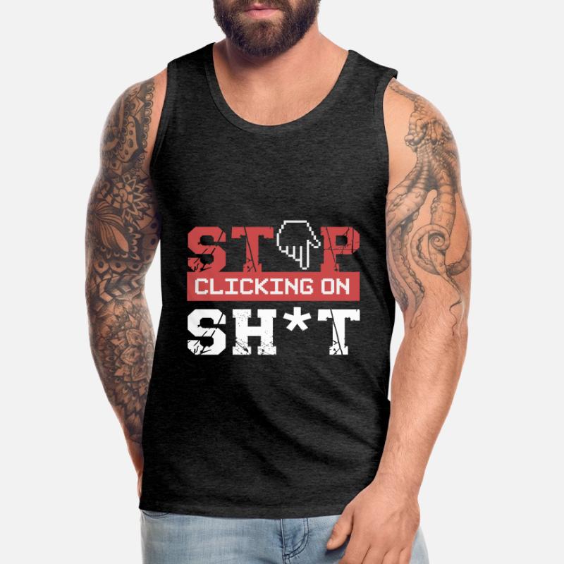 Cybersecurity Hacker Programming Gift Idea Men's Premium Organic Tank Top