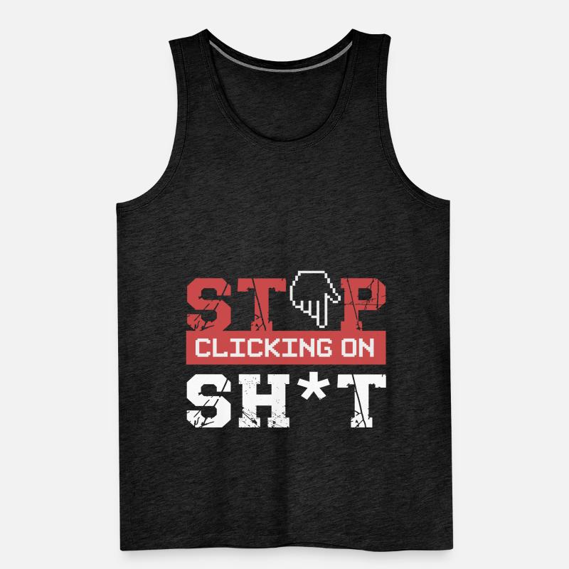 Cybersecurity Hacker Programming Gift Idea Men's Premium Organic Tank Top