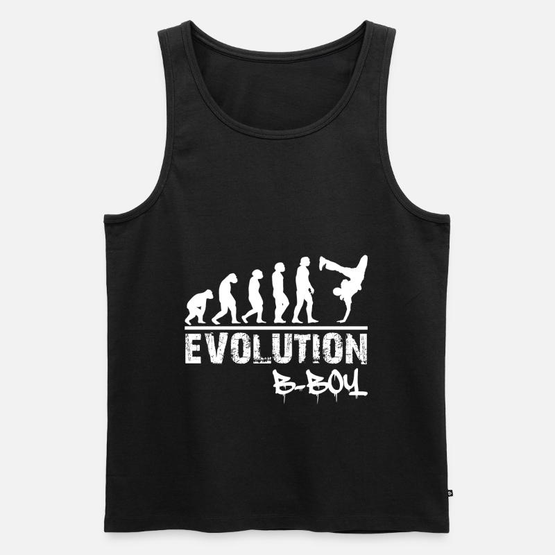 Breakdance Evolution B-Boy Breakdancer Geschenk - Männer Premium Bio Tank Top - Schwarz
