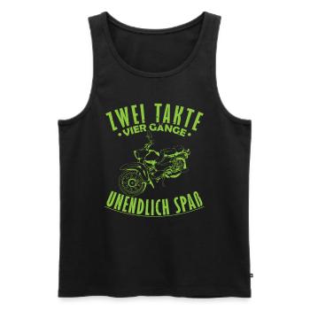 Moped DDR Geschenk - Männer Premium Bio Tank Top - Schwarz - Vorne - Michal (187cm)