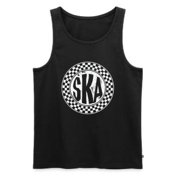 Musique Ska - Débardeur bio Premium Homme - noir - Devant - Michal (187cm)