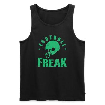 Football Freak America Sport Touchdown - Débardeur bio Premium Homme - noir - Devant - AI Model Male 178 light (178cm)